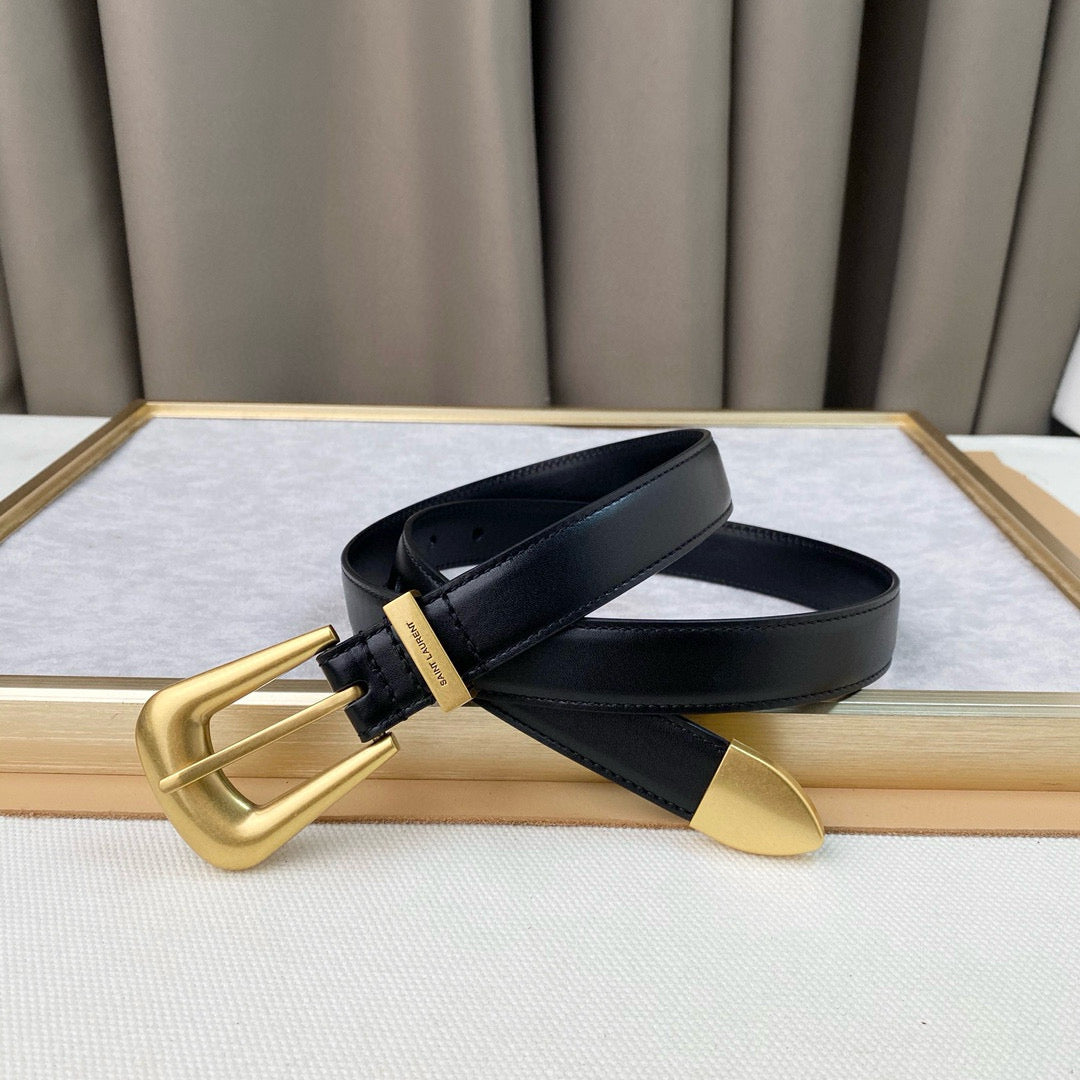 Yves Saint Laurent Folk Buckle Belt