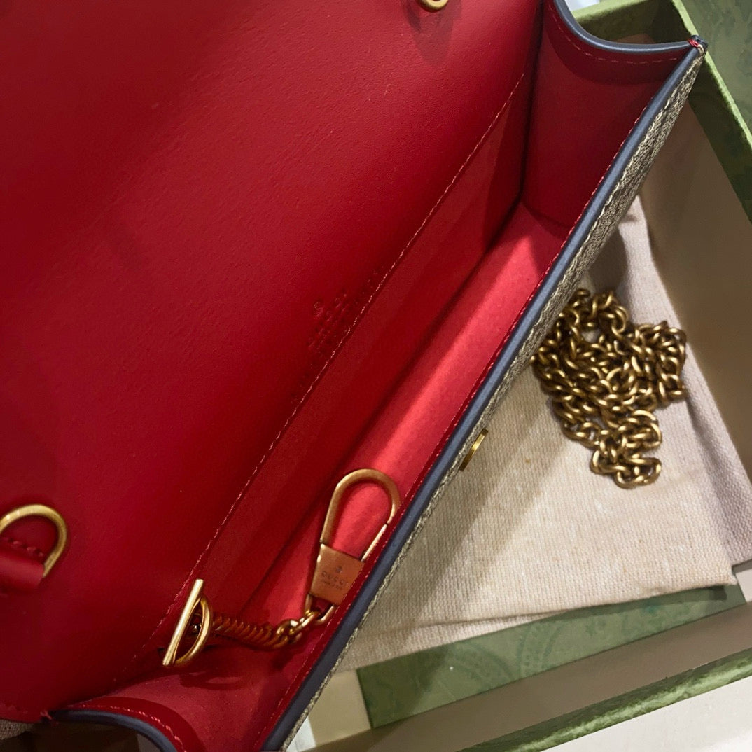 Gg Supreme Monogram Cherry