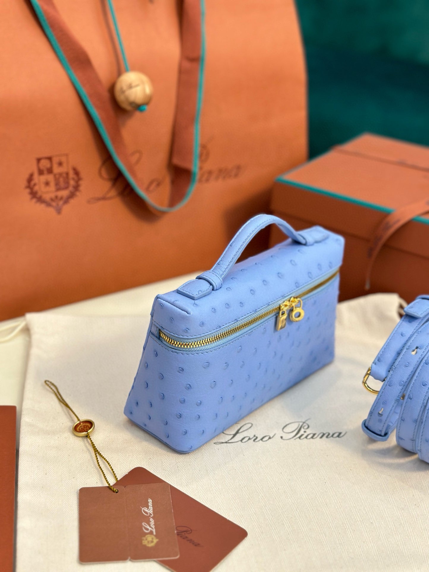 Loro Piana Extra Pocket L19 Ostrich