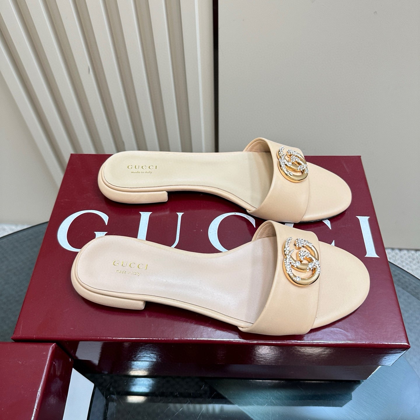 Gucci Gg Pearl Slipper