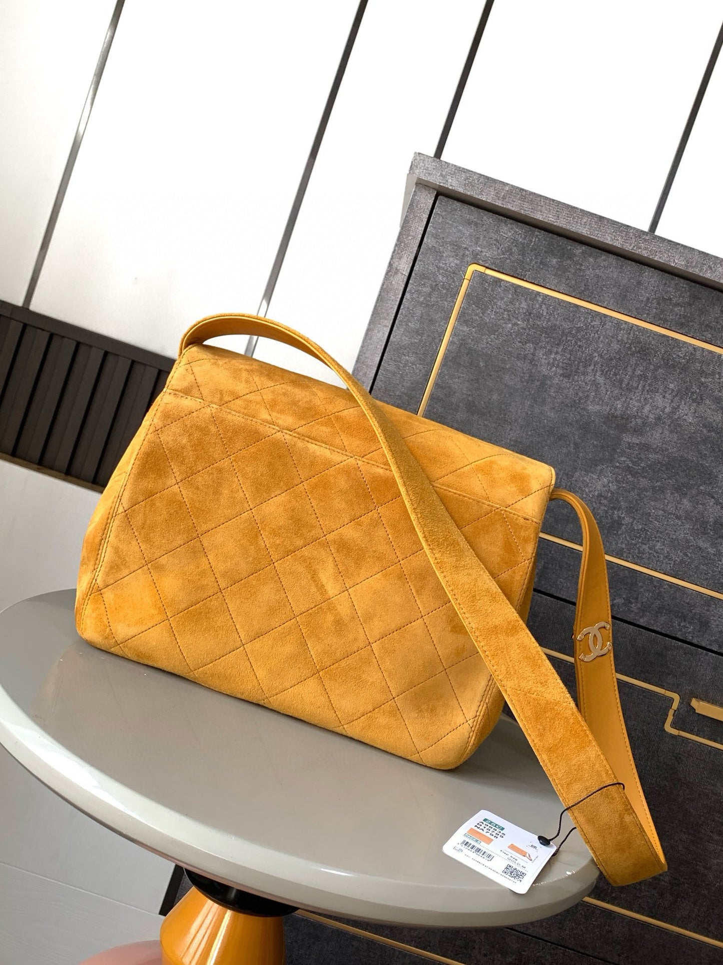 Chanel Vintage Suede Leather