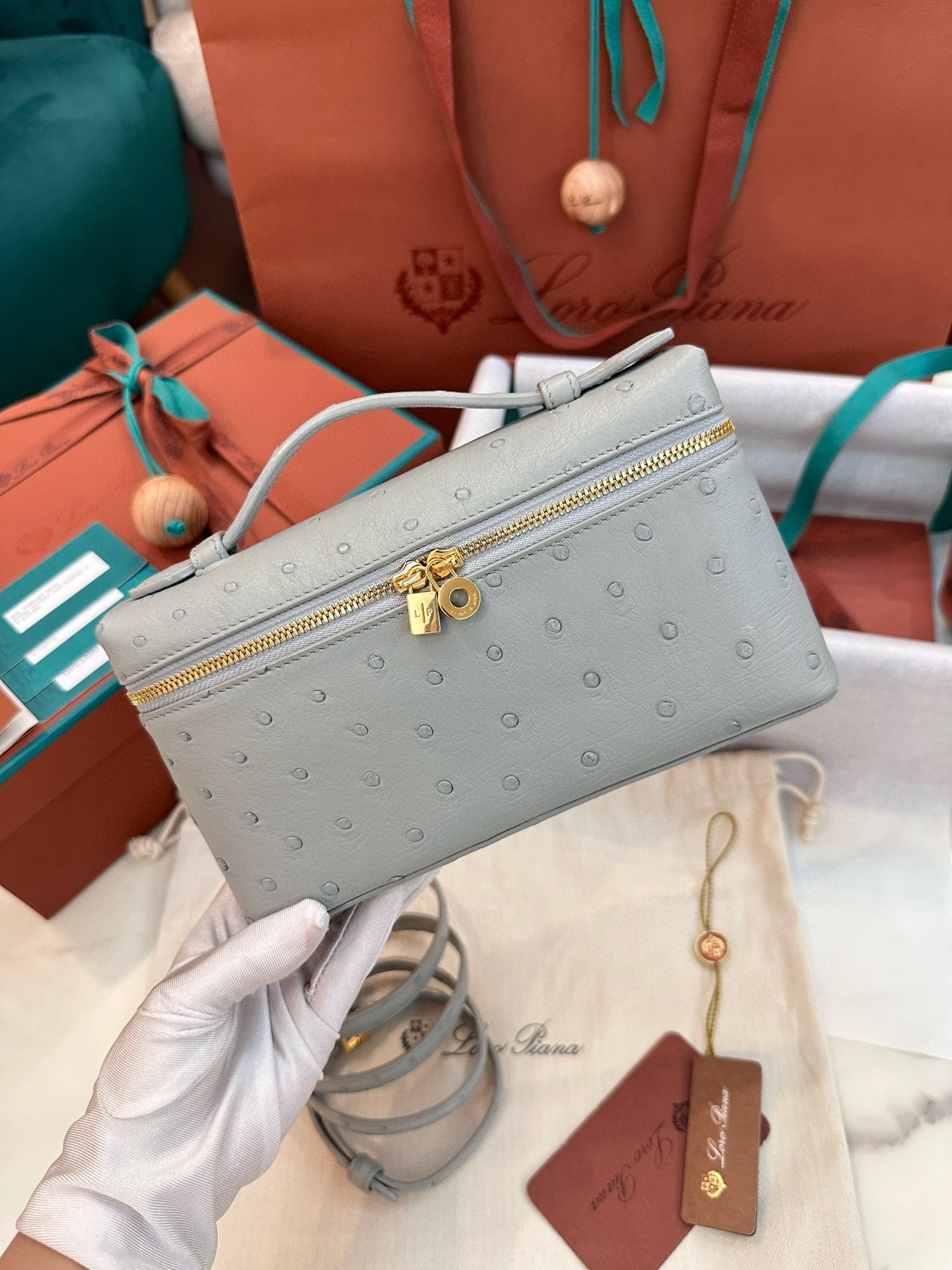 Loro Piana Extra Pocket L19 Ostrich