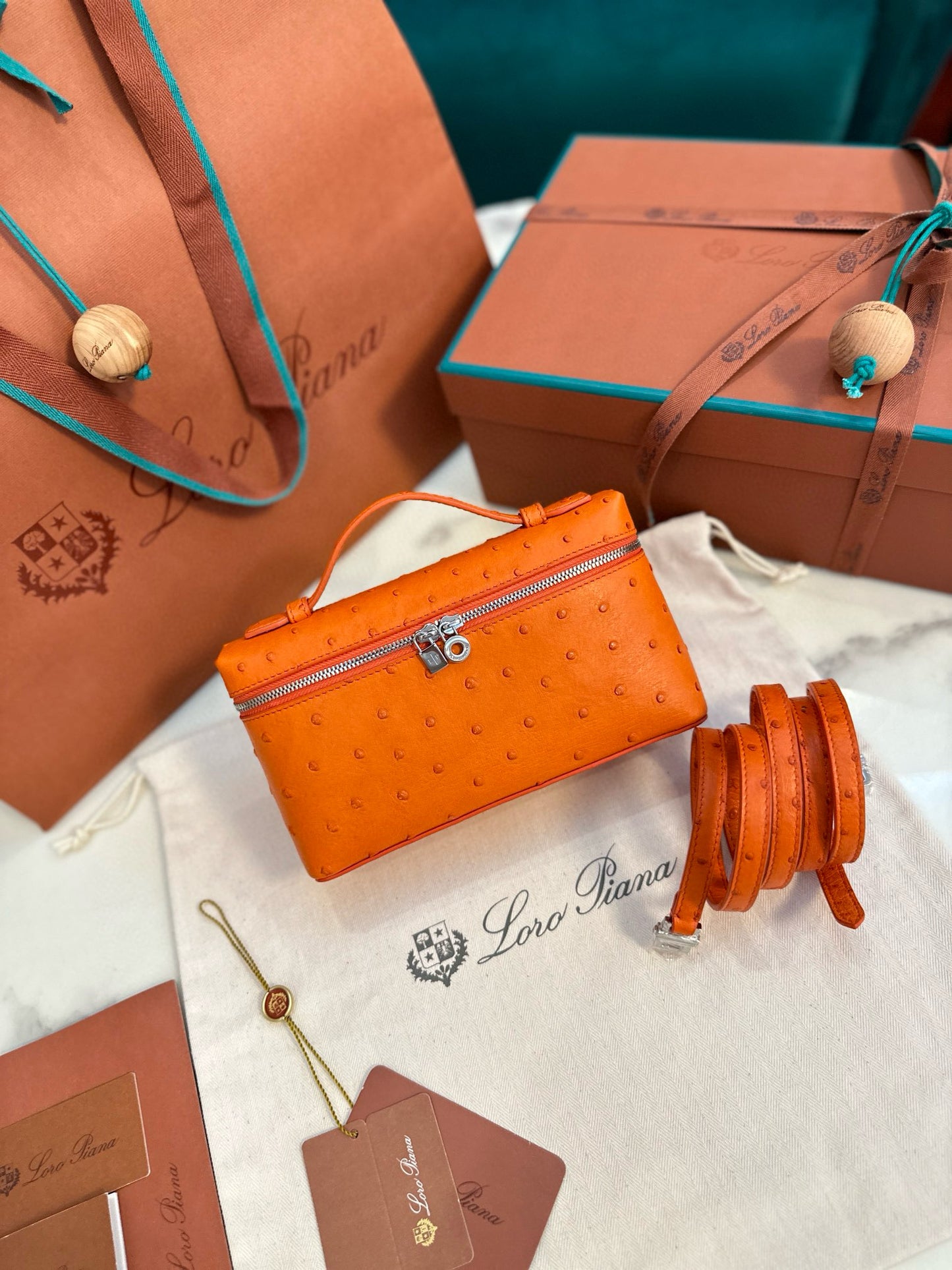 Loro Piana Extra Pocket L19 Ostrich