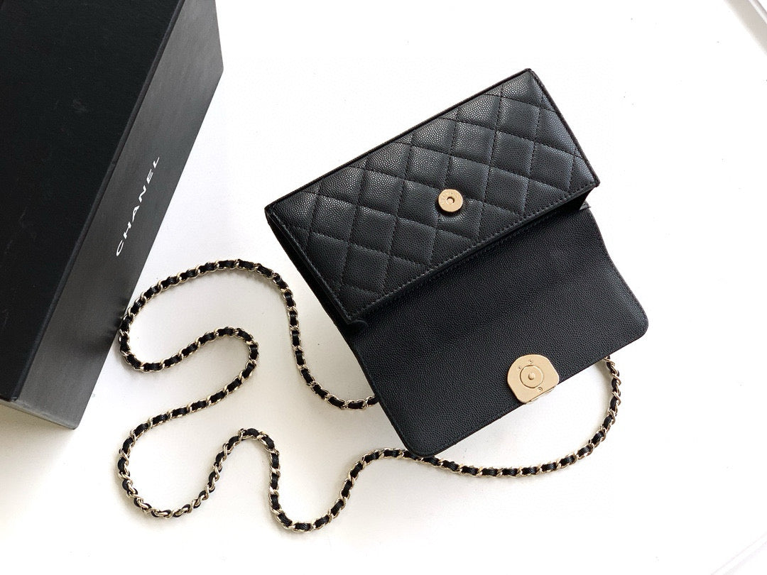 Chanel Flap Phone Holder With Chain