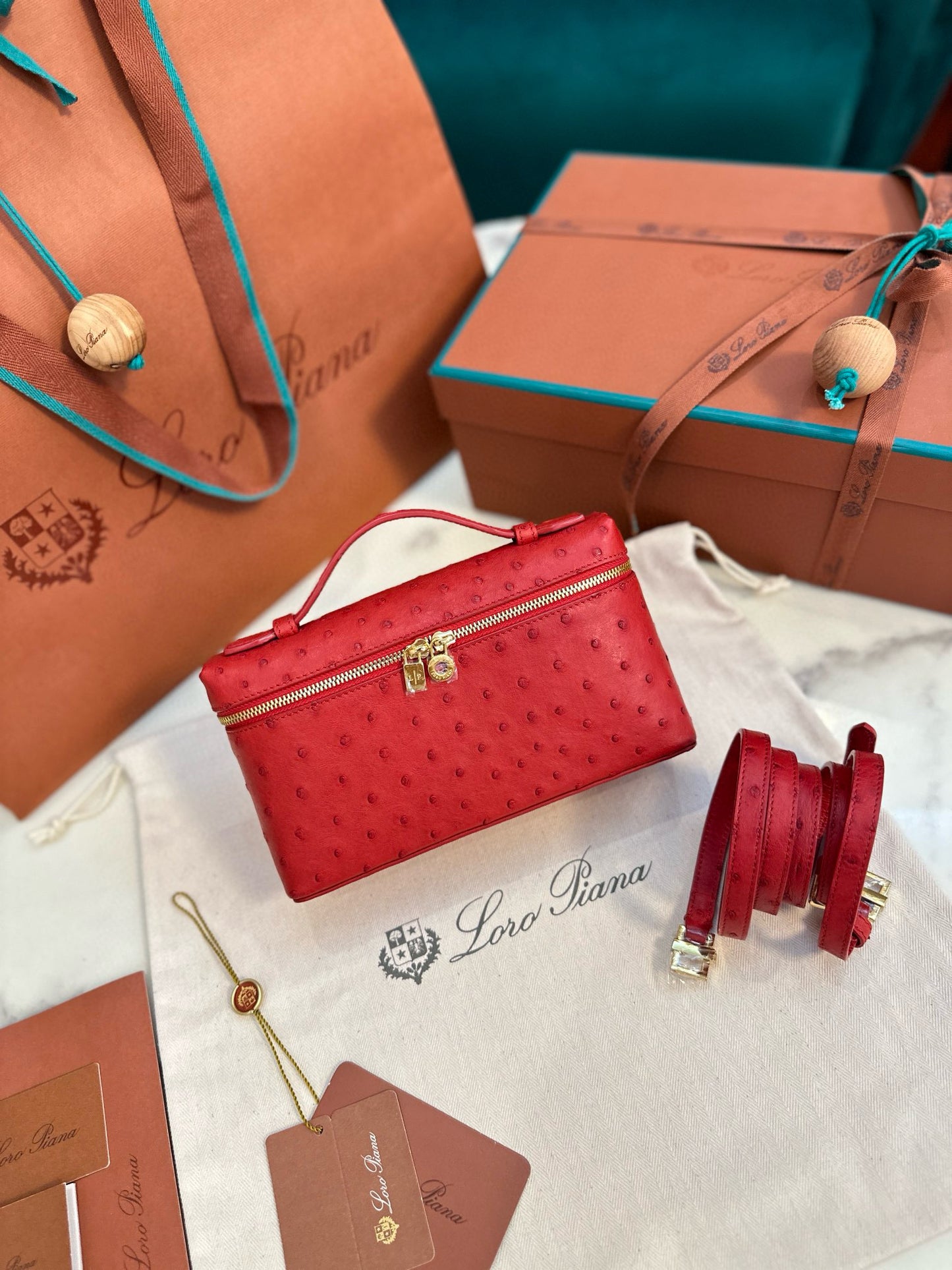 Loro Piana Extra Pocket L19 Ostrich