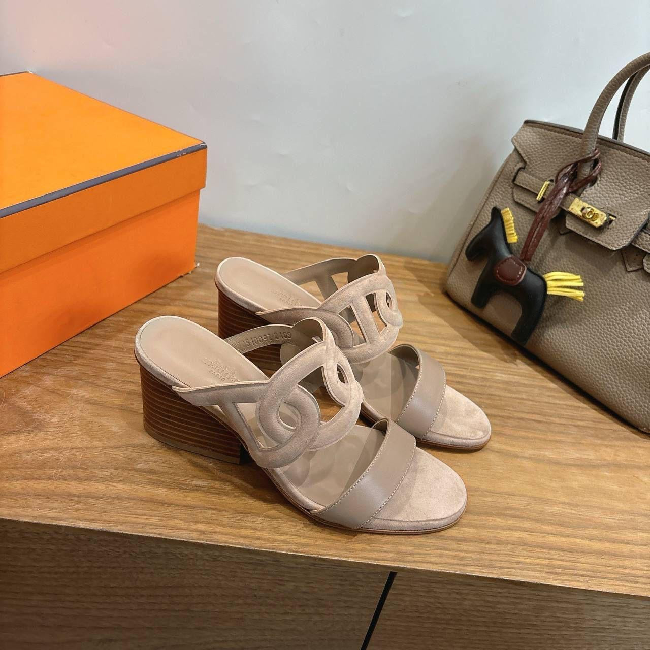 Hrms Suede shoes-kelly belt