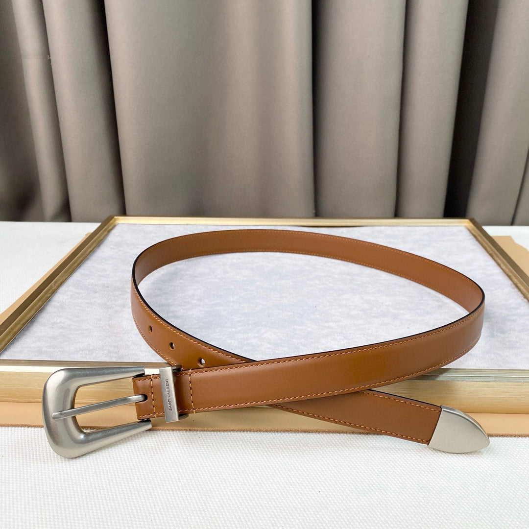 Yves Saint Laurent Folk Buckle Belt