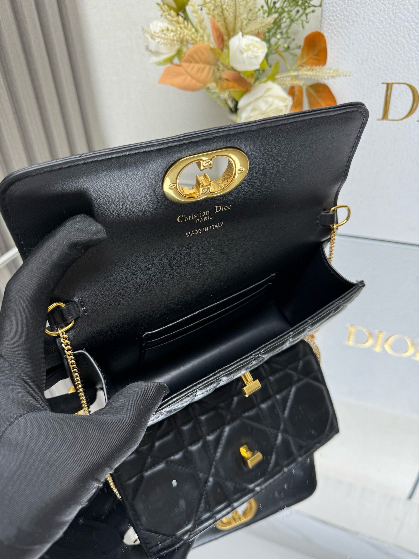 Christian Dior Miss Caro Pouch With Chain