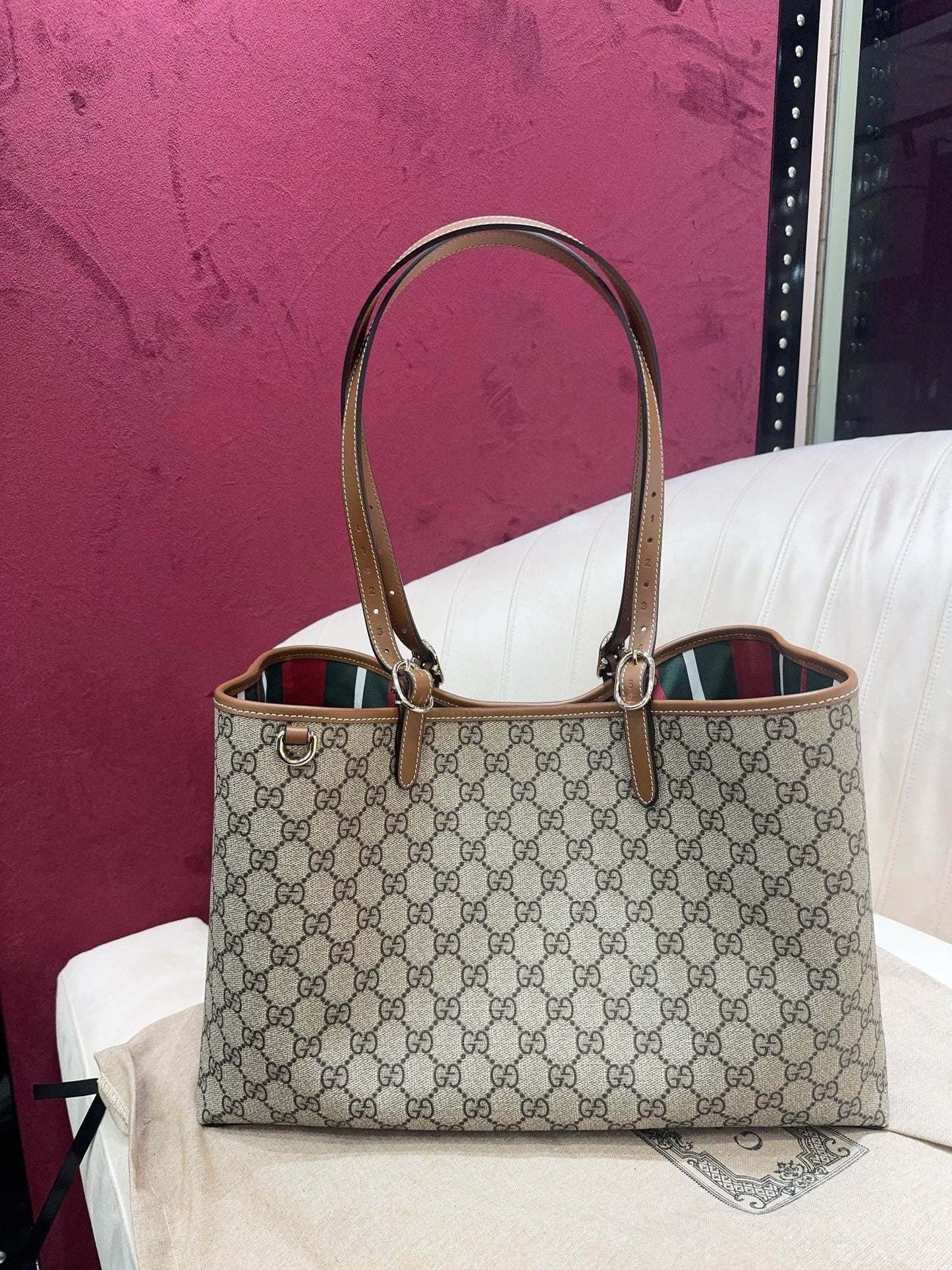 Gg Emblem Large Tote Bag