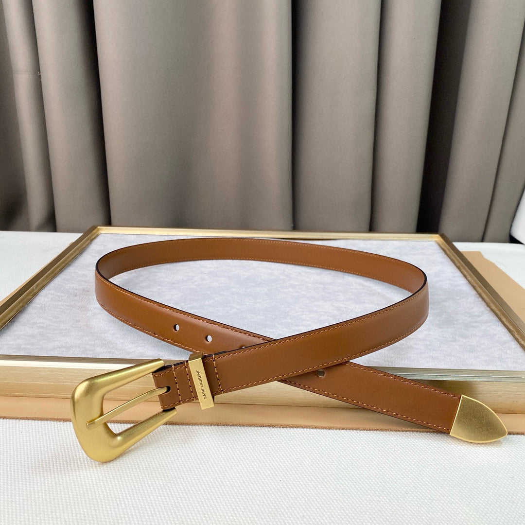 Yves Saint Laurent Folk Buckle Belt