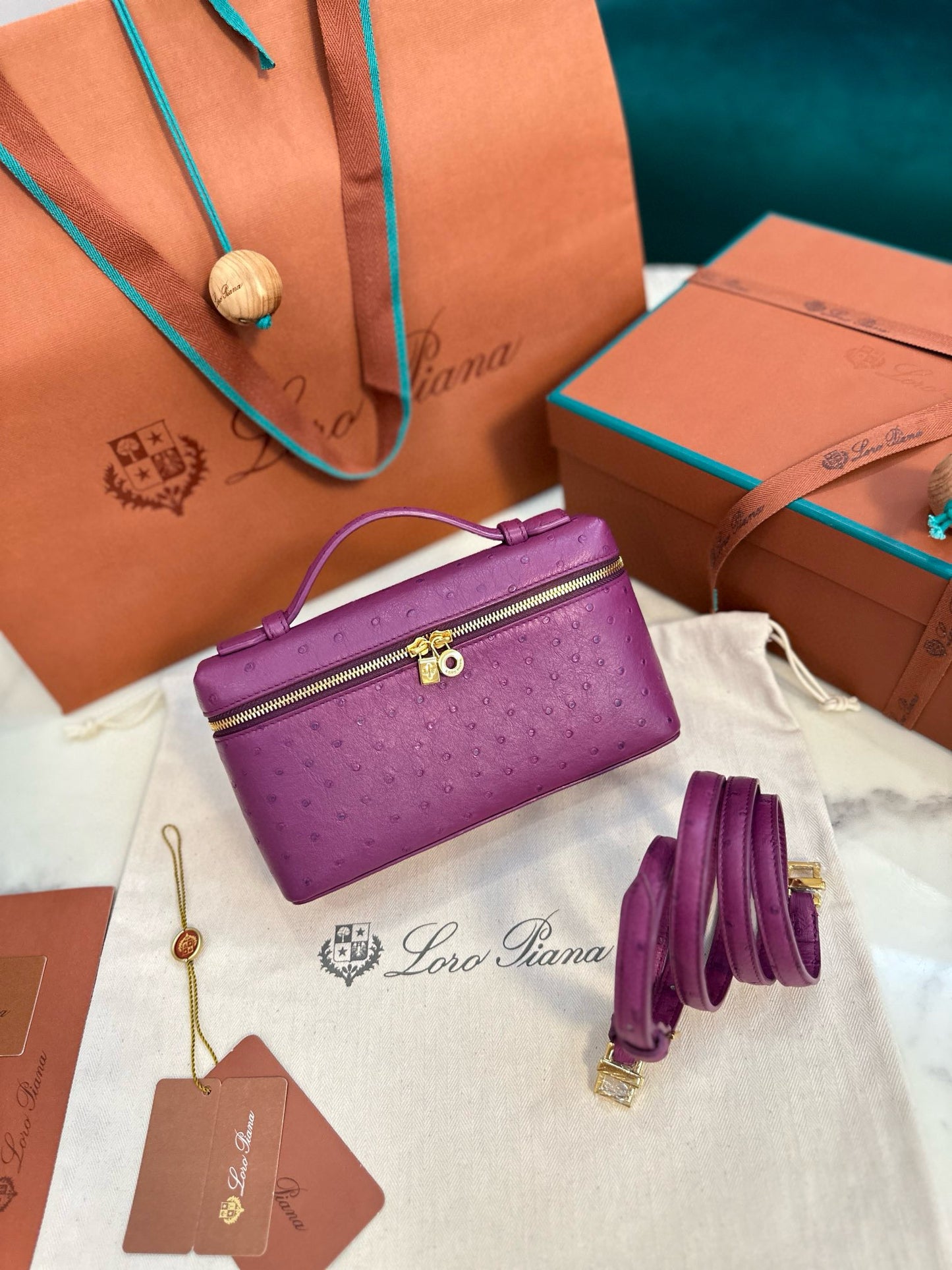 Loro Piana Extra Pocket L19 Ostrich