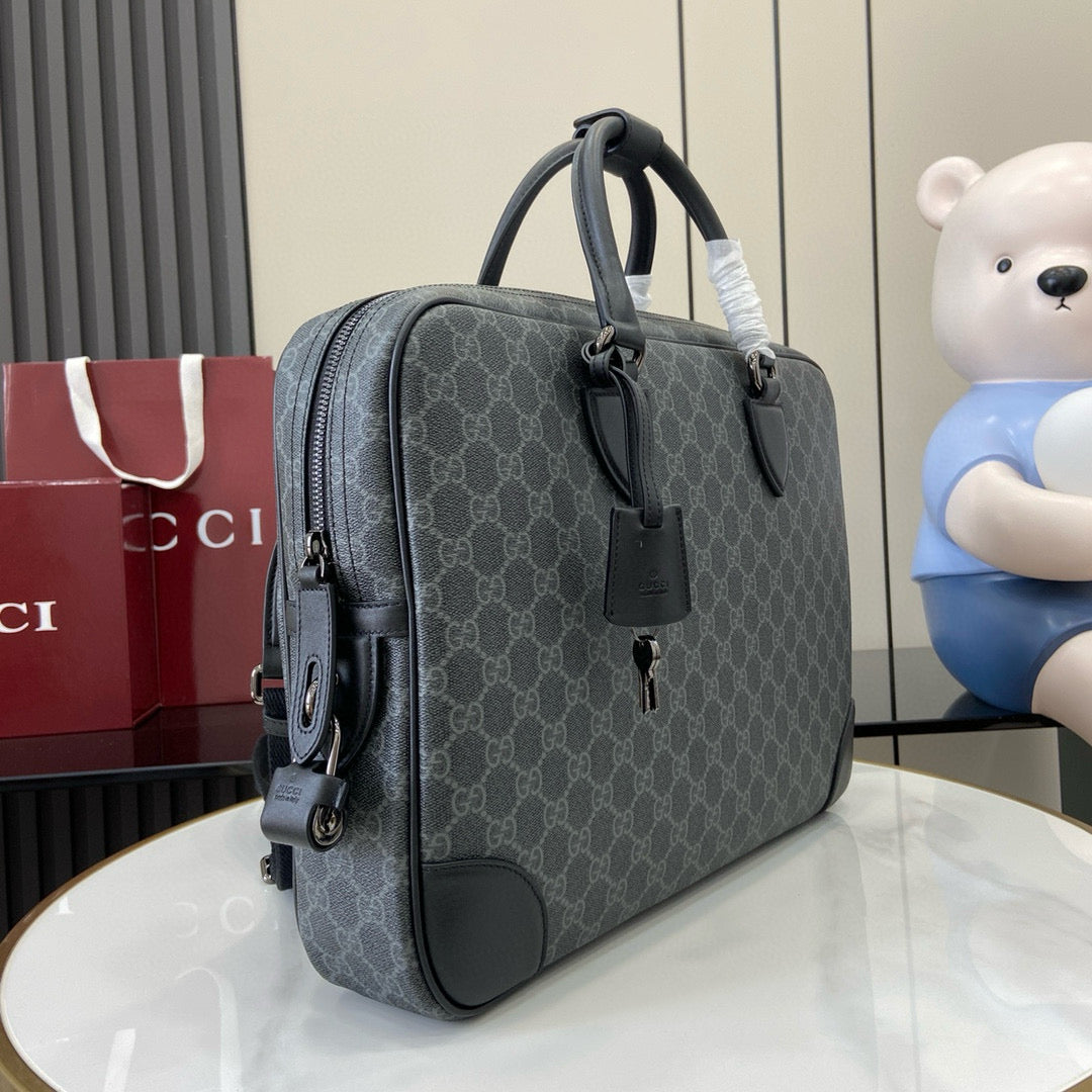 Gucci Gg Emblem Medium Briefcase