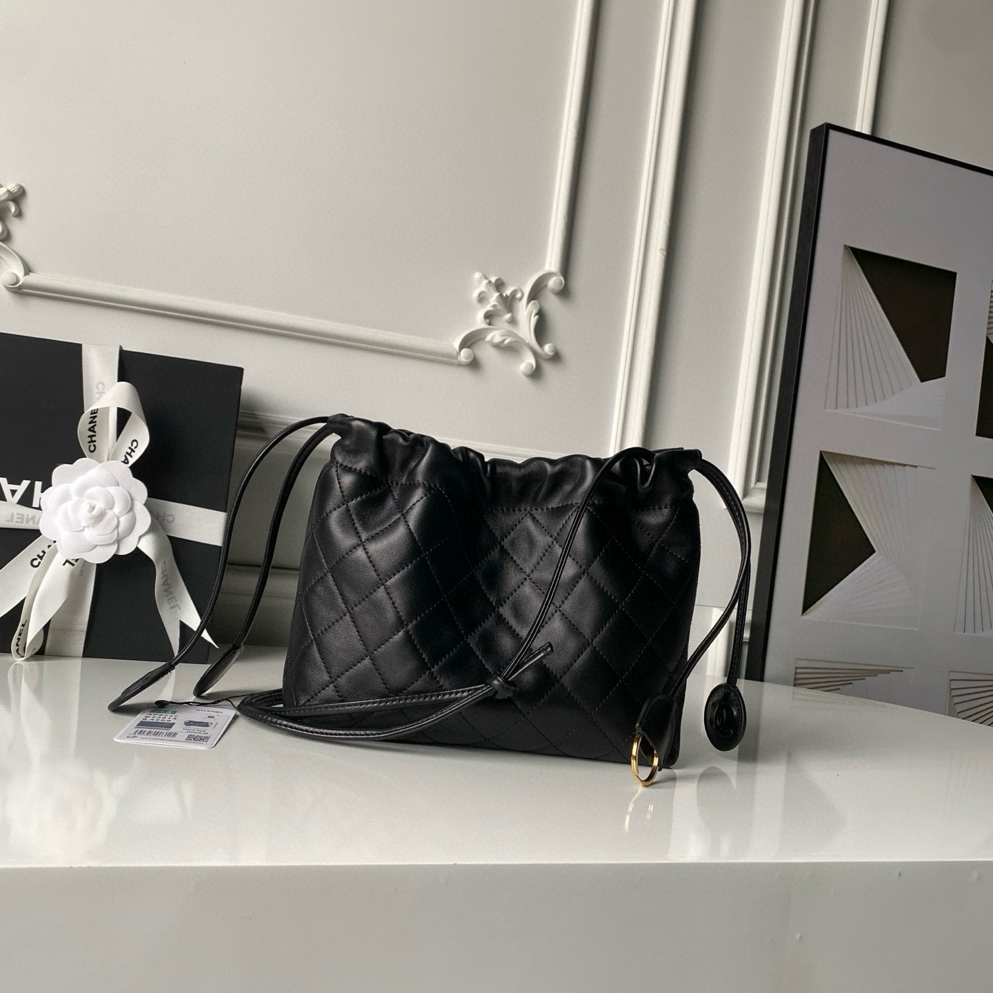Clutch With Leather Strap