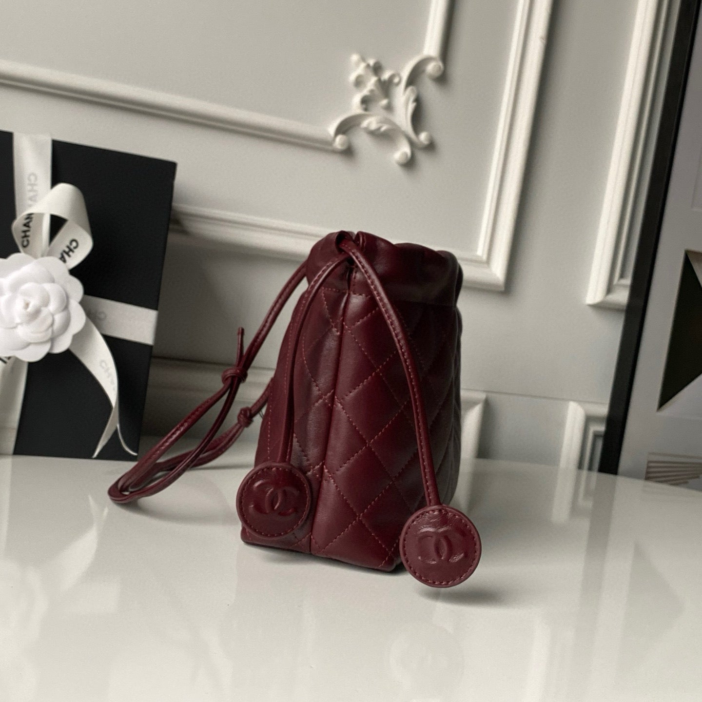 Clutch With Leather Strap