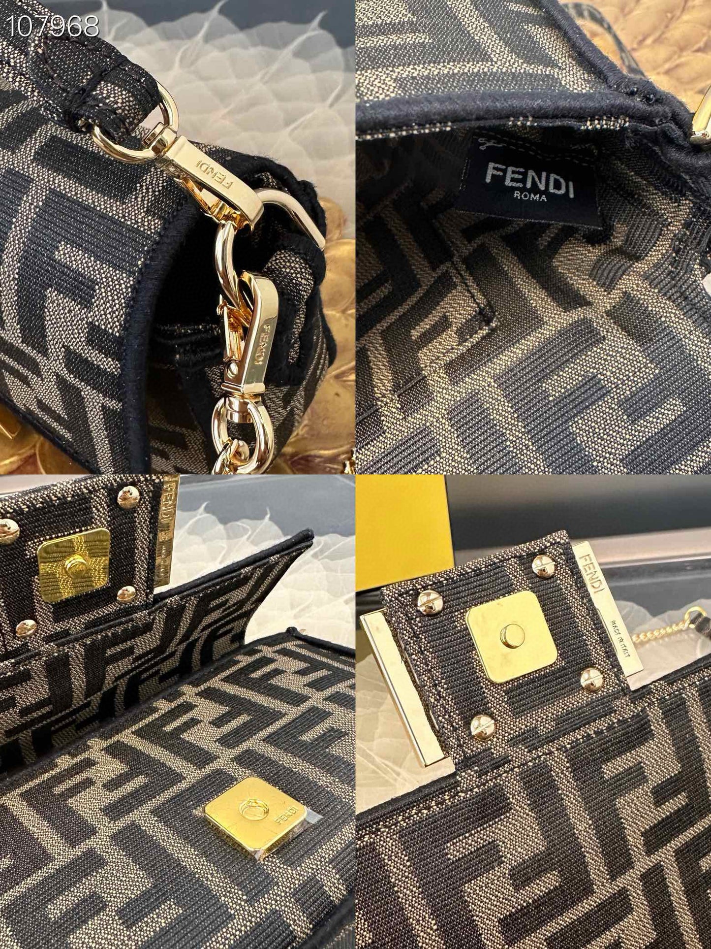 Fendi Baguette FF Logo