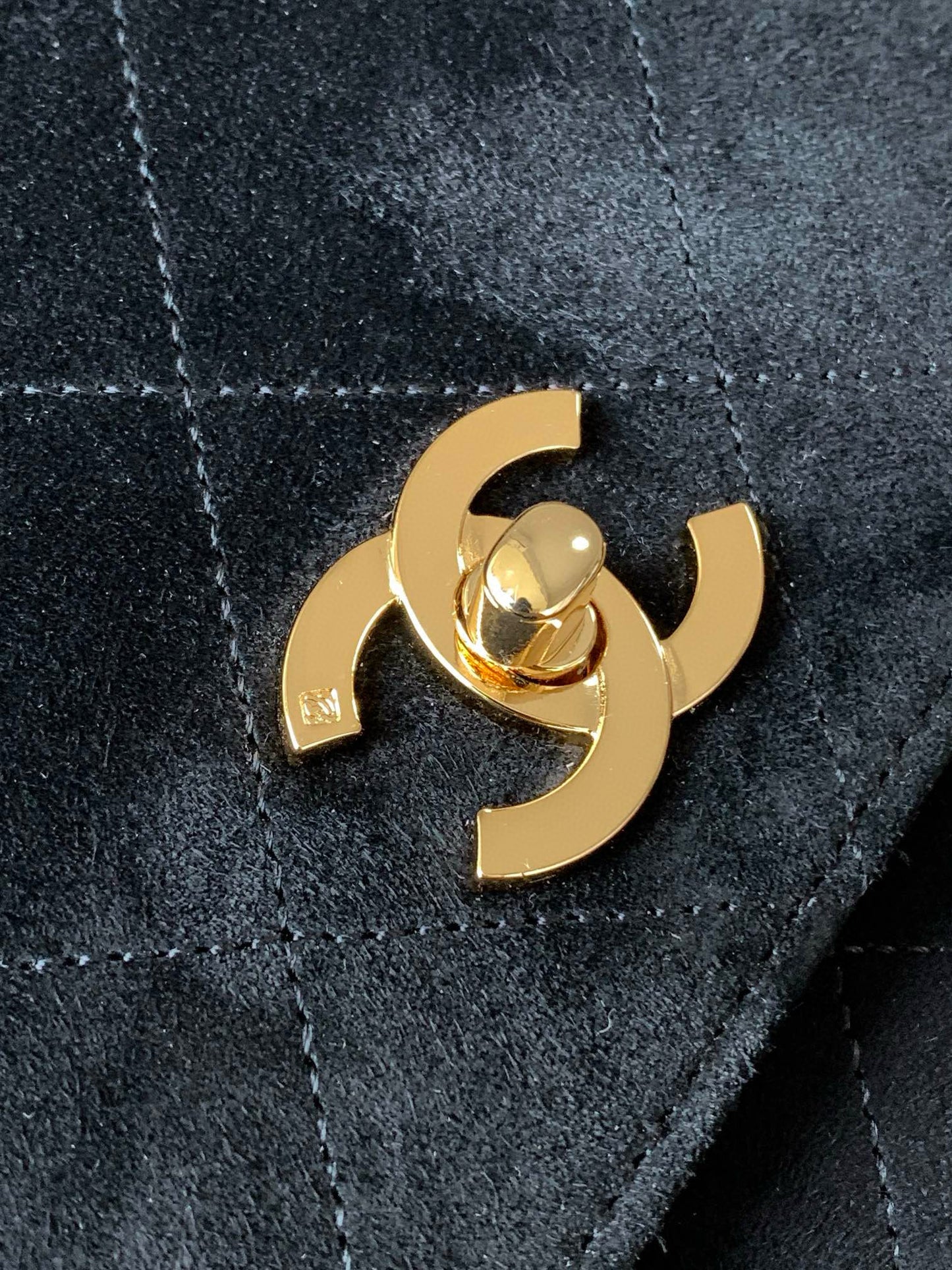 Chanel Vintage Suede Leather