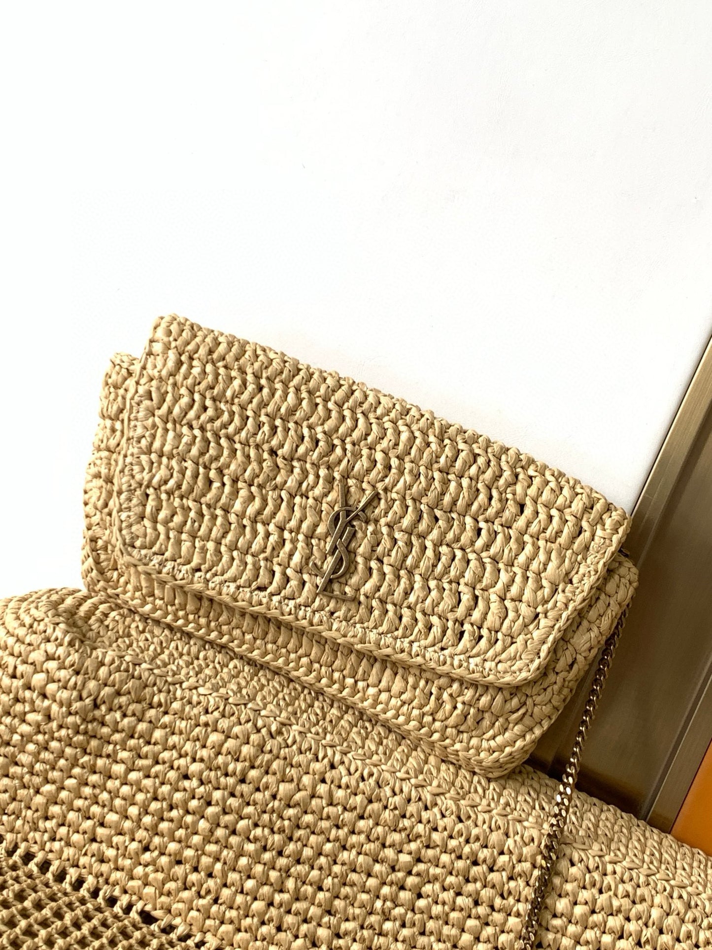 Yves Saint Laurent Icare In Raffia