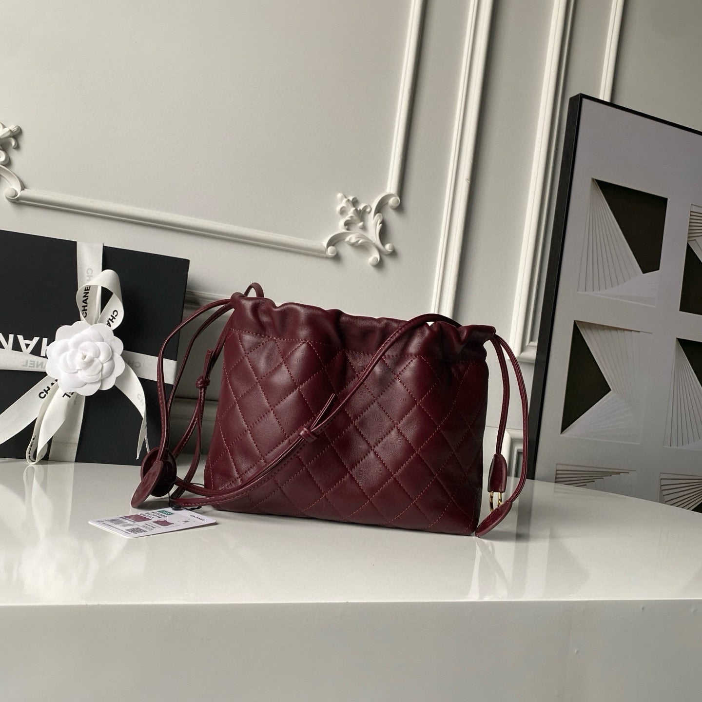 Clutch With Leather Strap