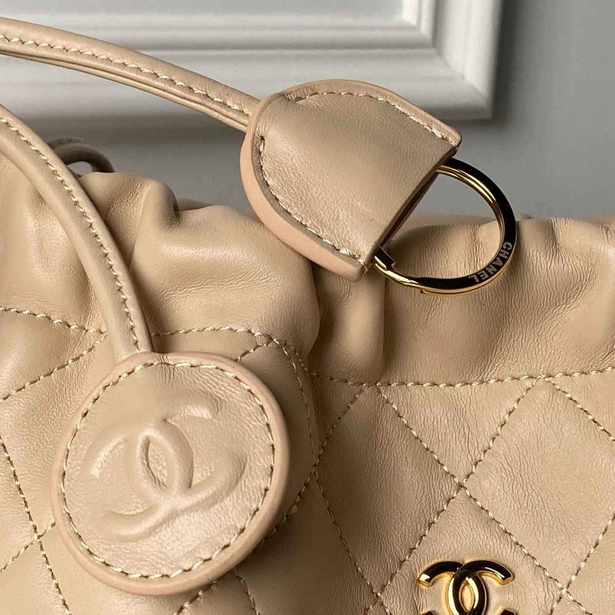 Clutch With Leather Strap
