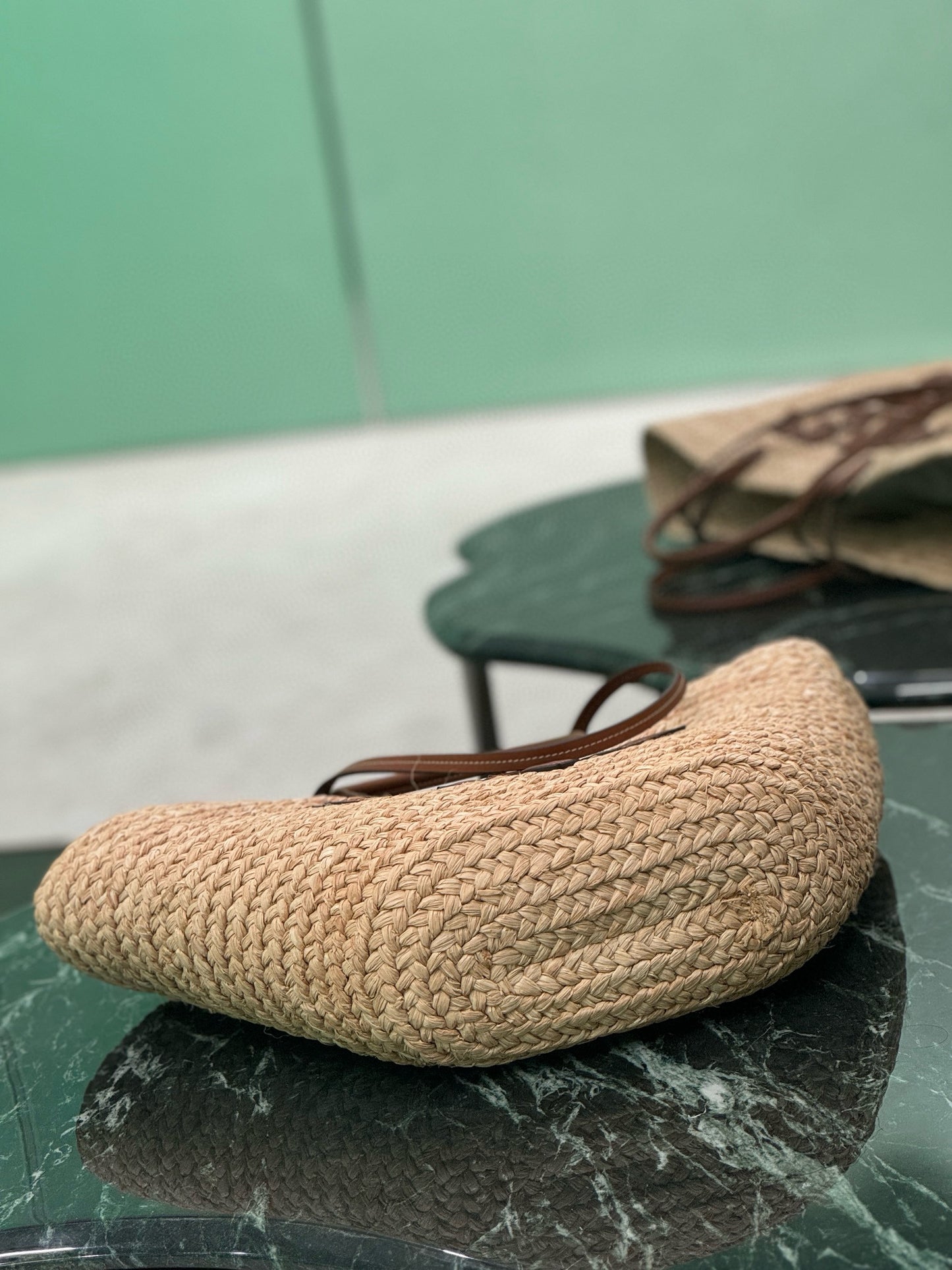 Prada Raffia Shopping Bag