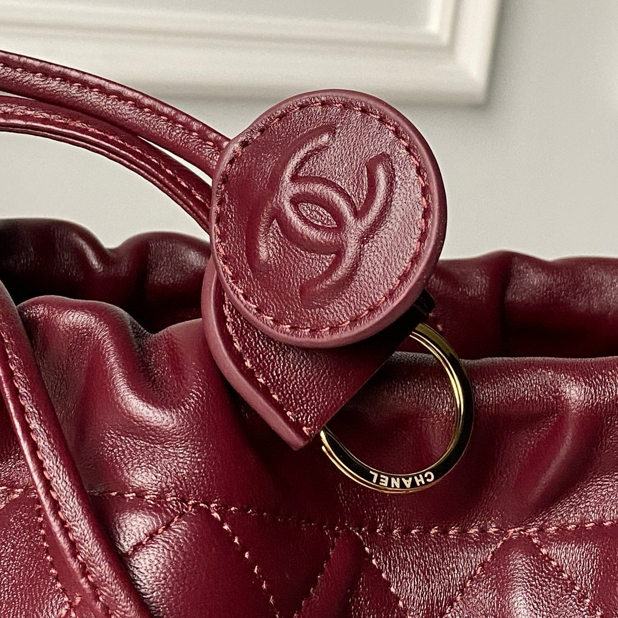 Clutch With Leather Strap