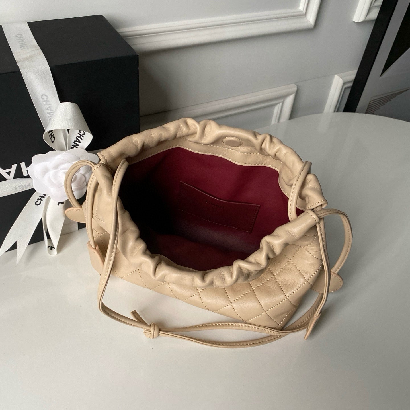 Clutch With Leather Strap