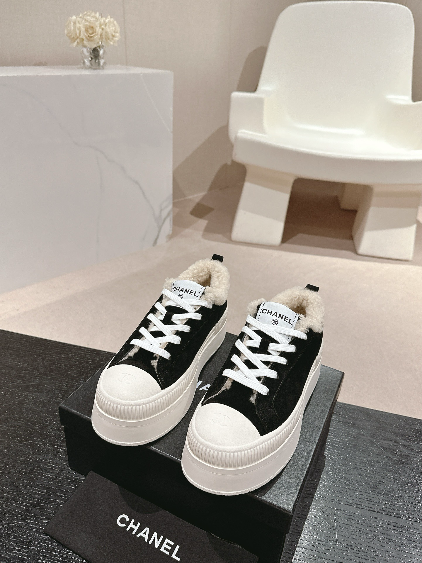 Chanel Sneaker Fur