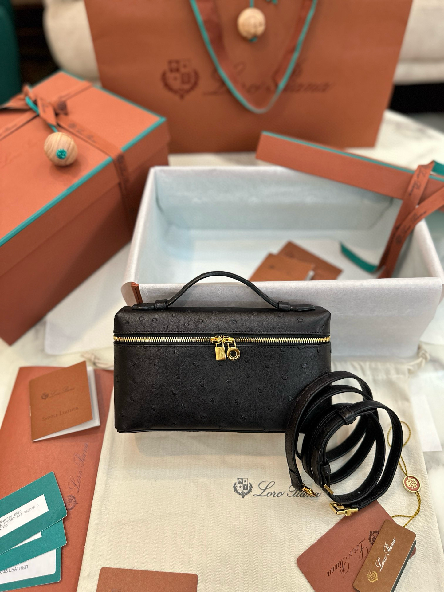 Loro Piana Extra Pocket L19 Ostrich