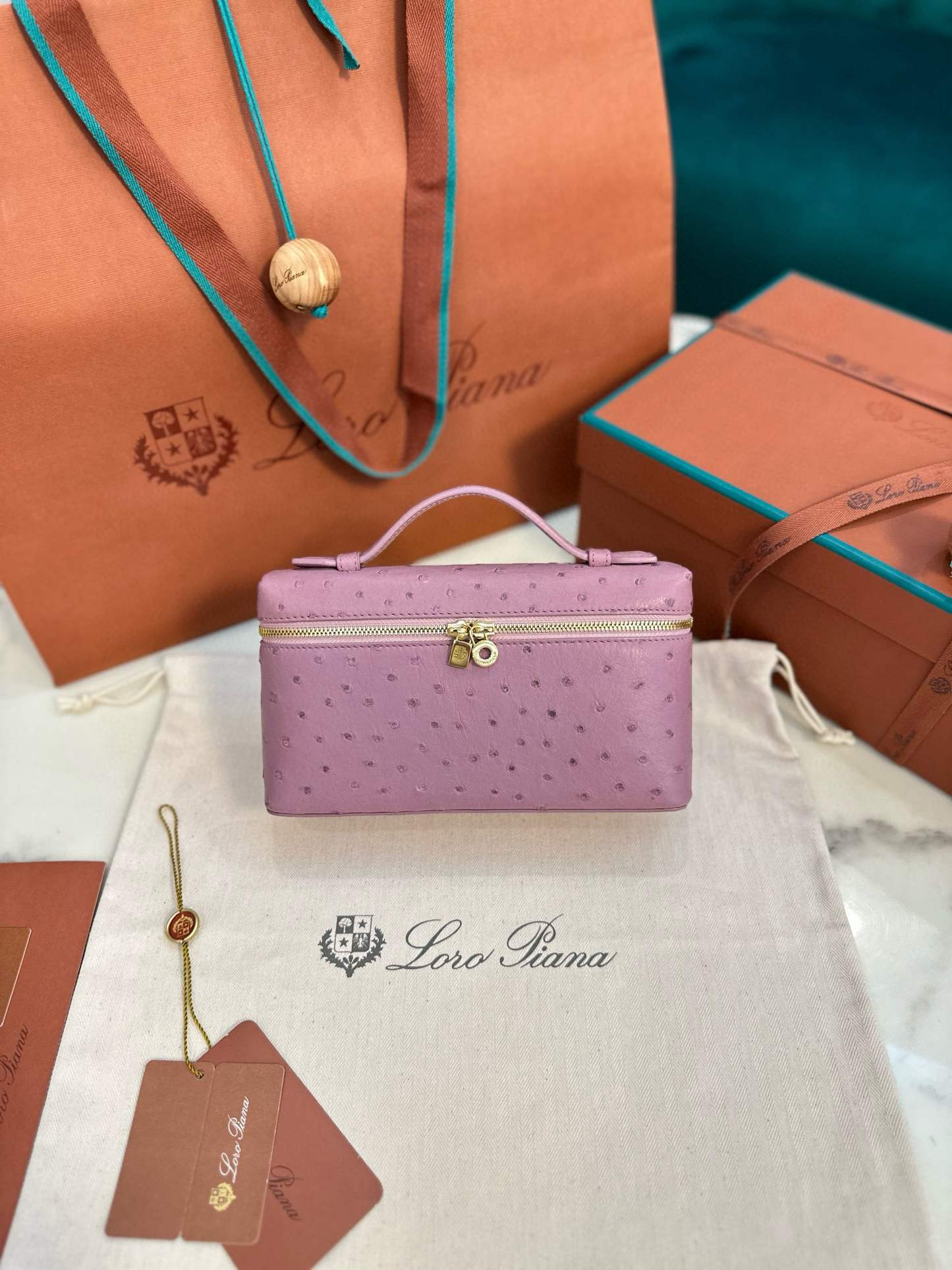 Loro Piana Extra Pocket L19 Ostrich