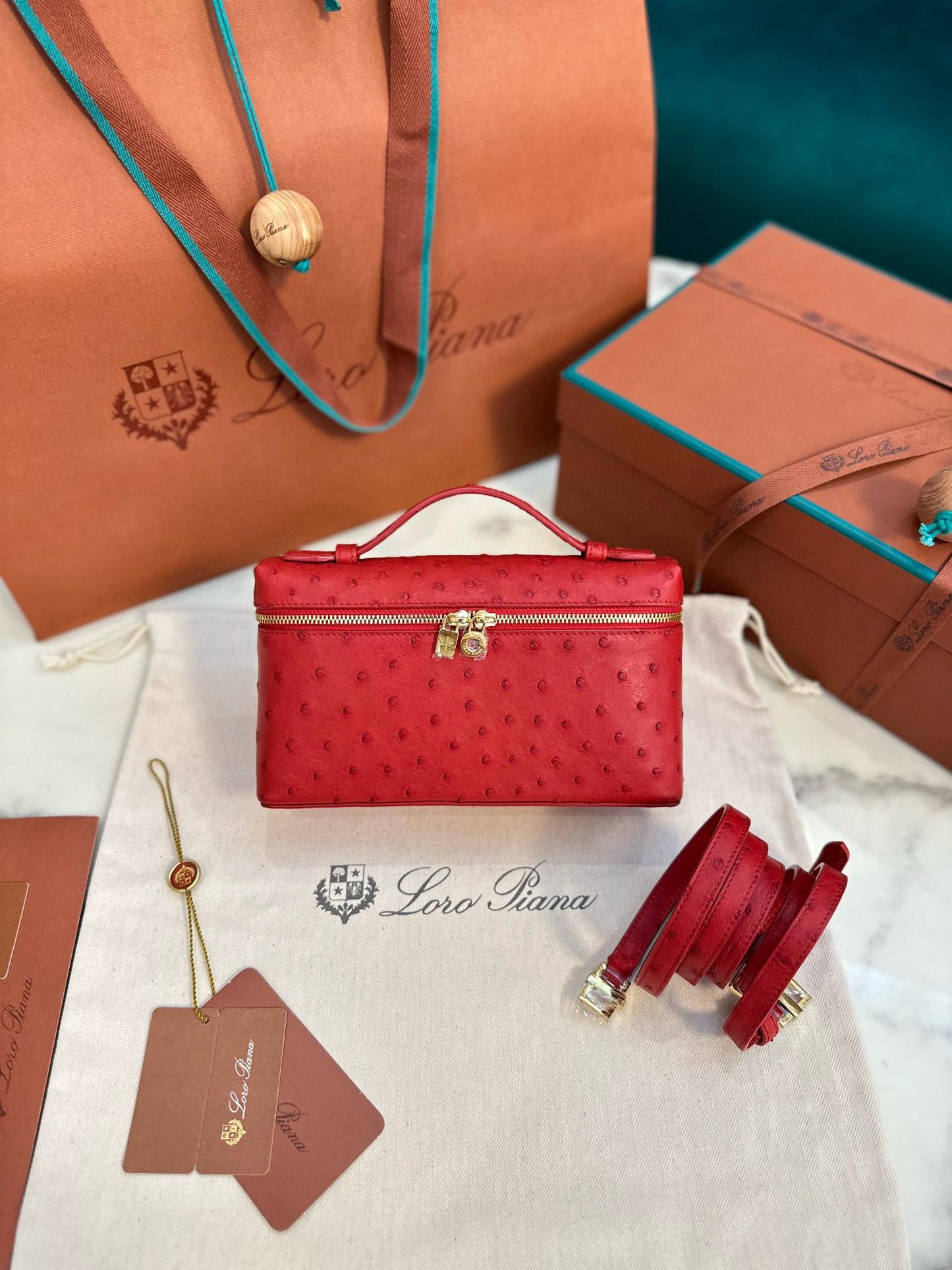 Loro Piana Extra Pocket L19 Ostrich