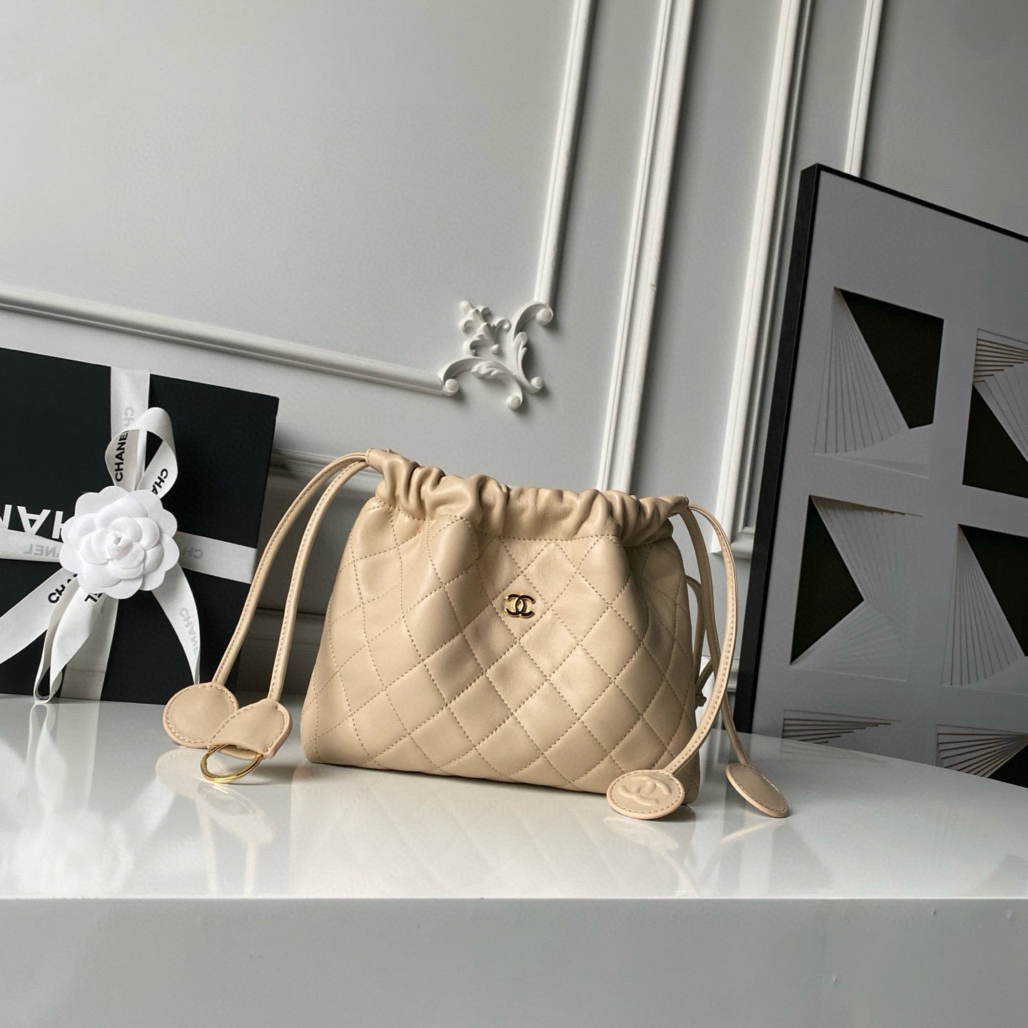 Clutch With Leather Strap