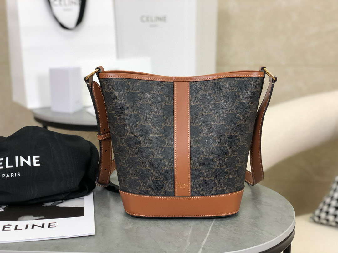 Celine Medium Bucket Triomphe