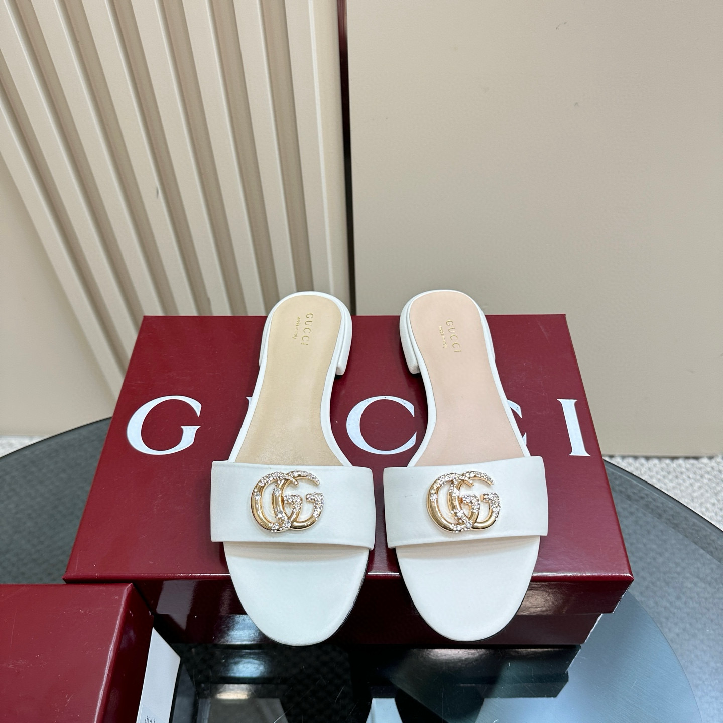 Gucci Gg Pearl Slipper