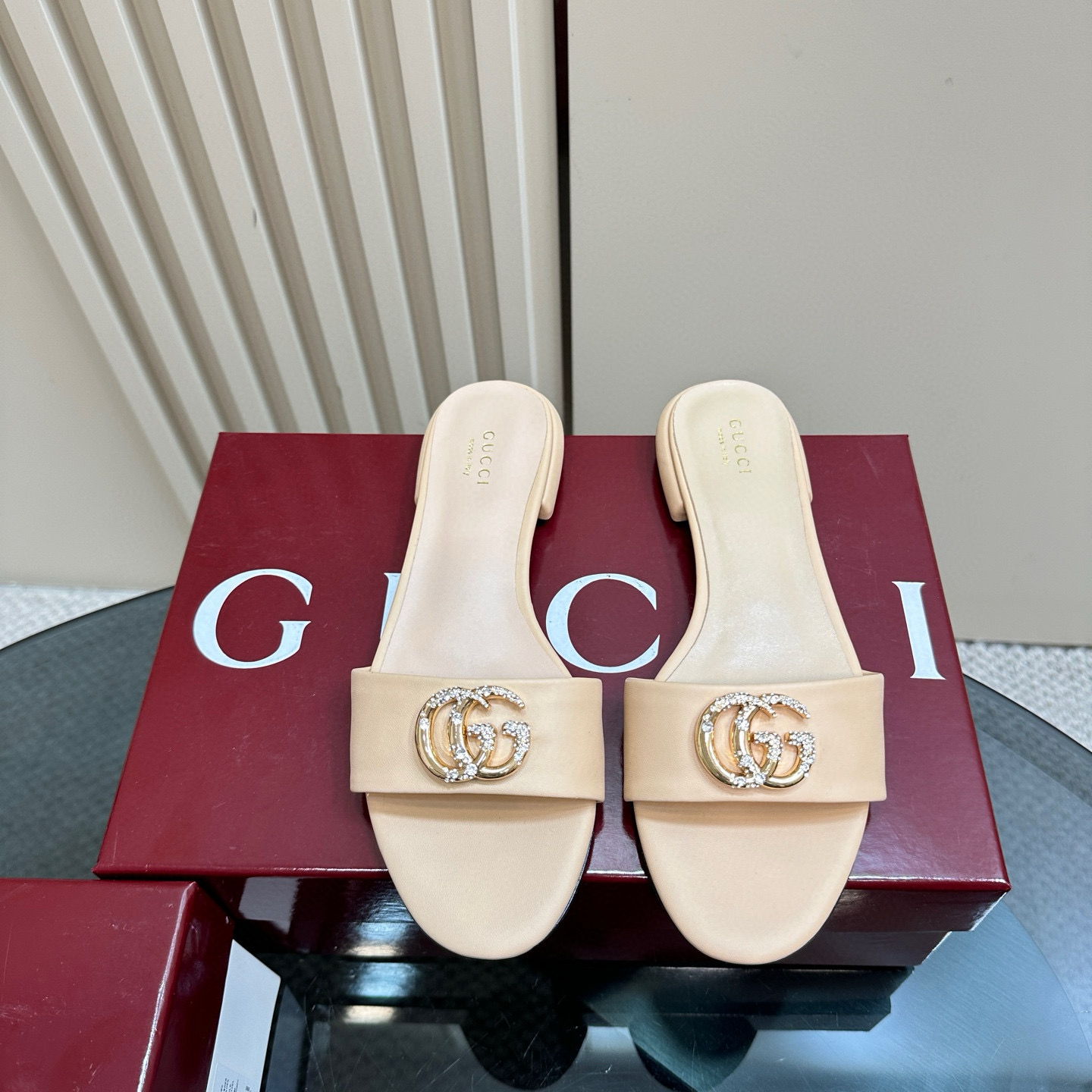 Gucci Gg Pearl Slipper