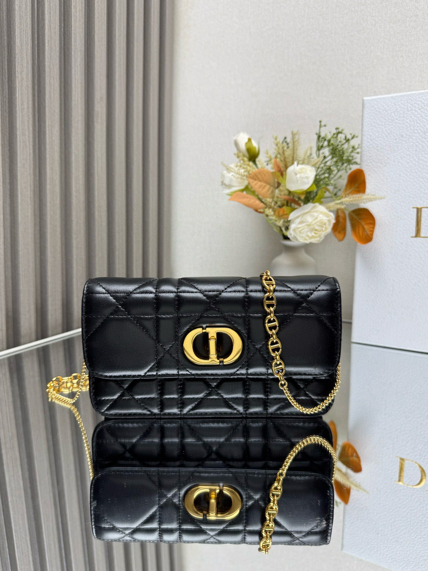 Christian Dior Miss Caro Pouch With Chain