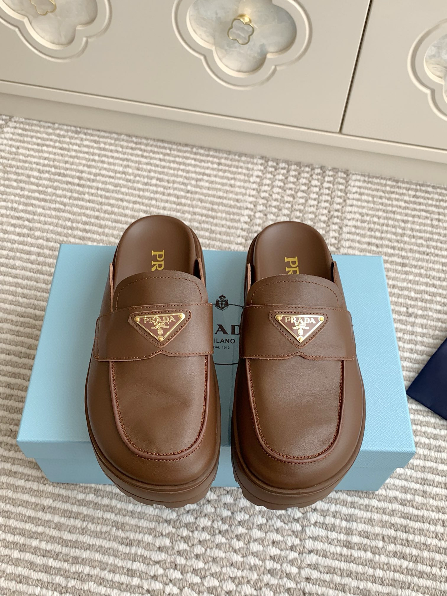 Prada Flatform Mules