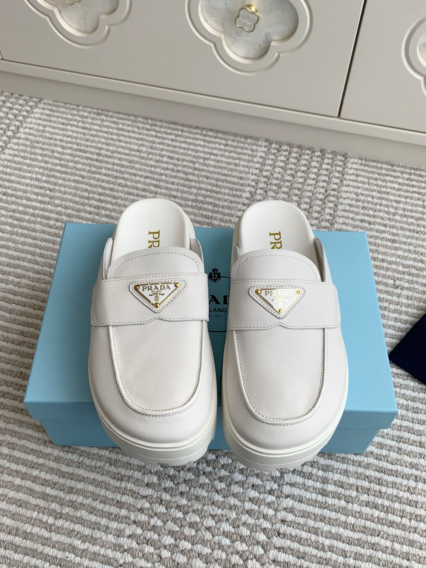 Prada Flatform Mules