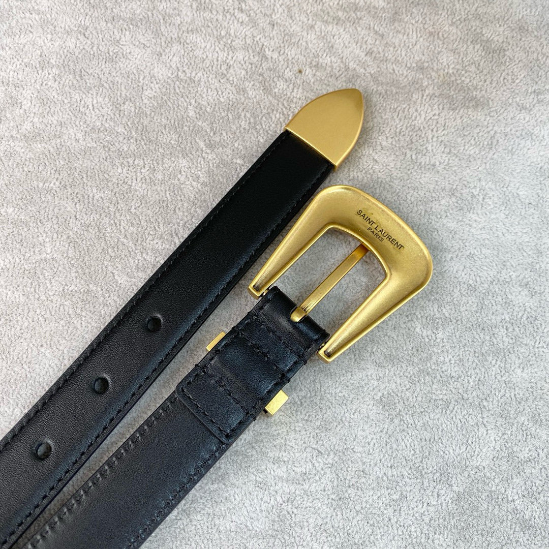 Yves Saint Laurent Folk Buckle Belt