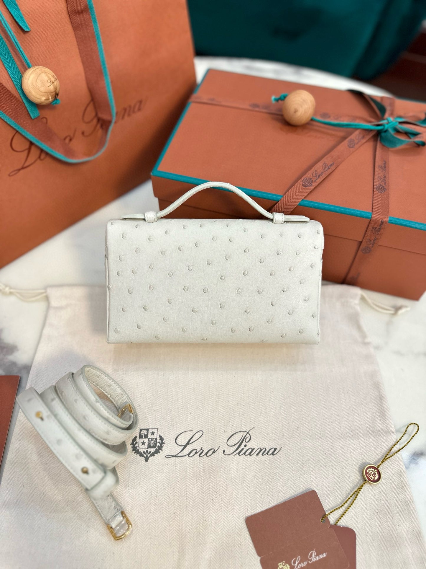 Loro Piana Extra Pocket L19 Ostrich