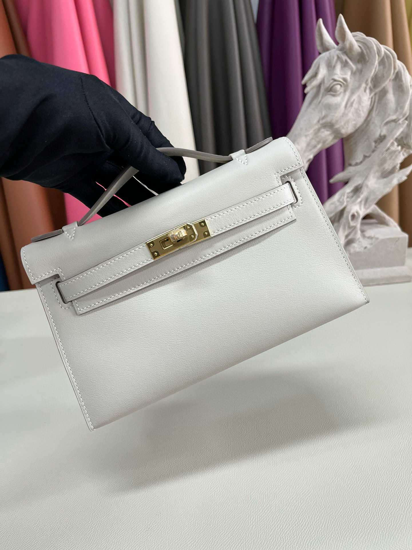 Hermes Kelly Pochette Swift