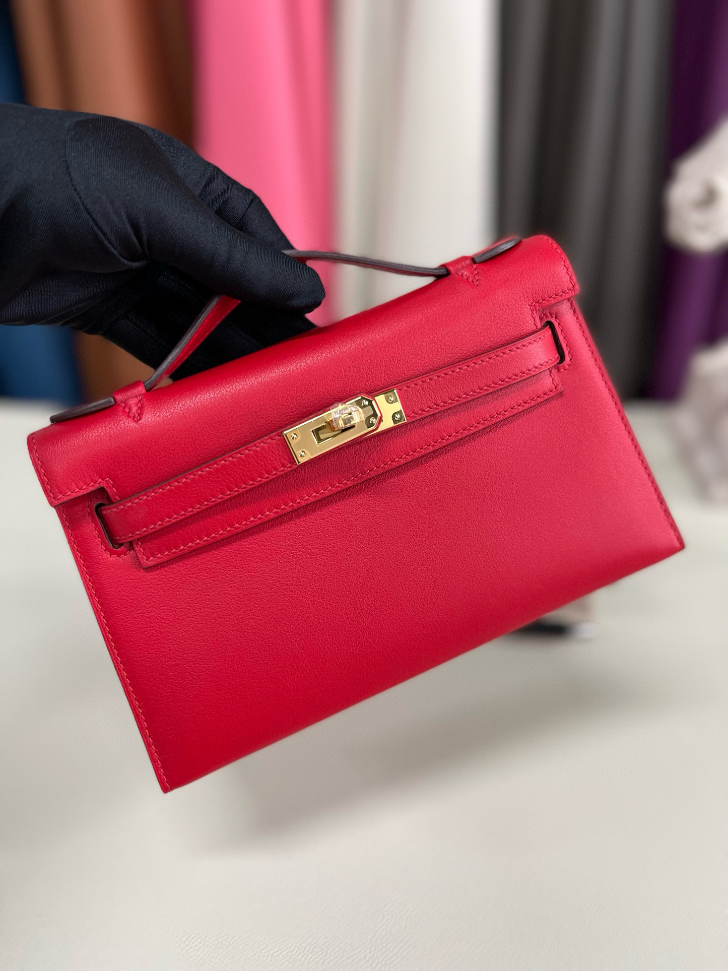 Hermes Kelly Pochette Swift