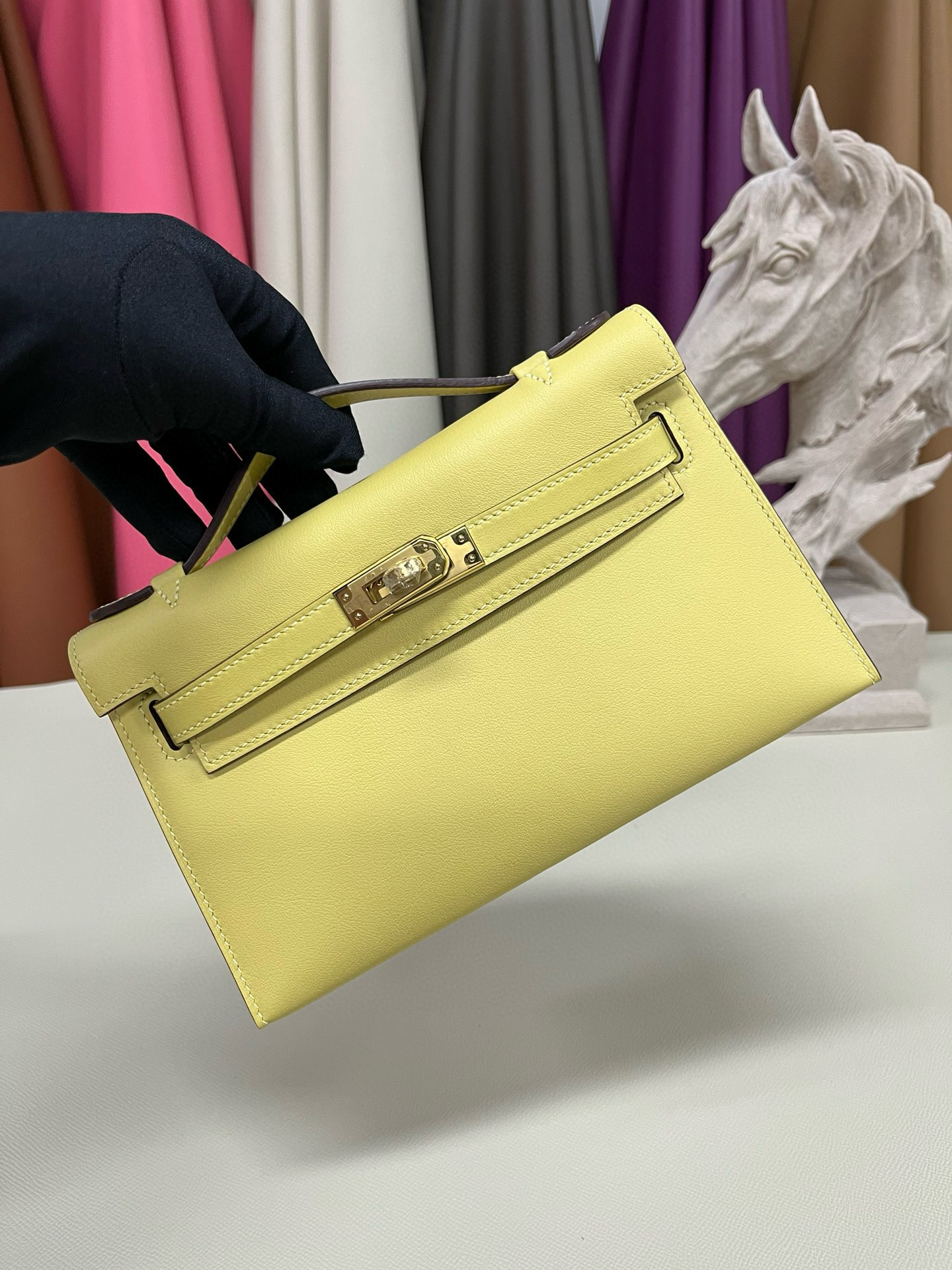 Hermes Kelly Pochette Swift