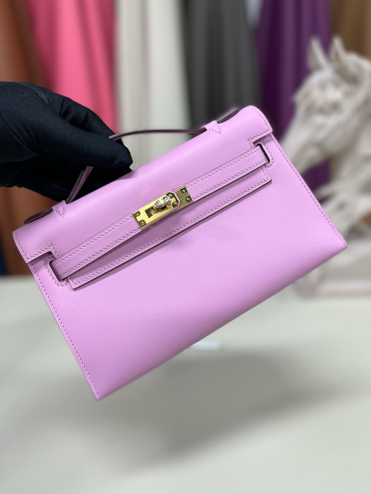 Hermes Kelly Pochette Swift