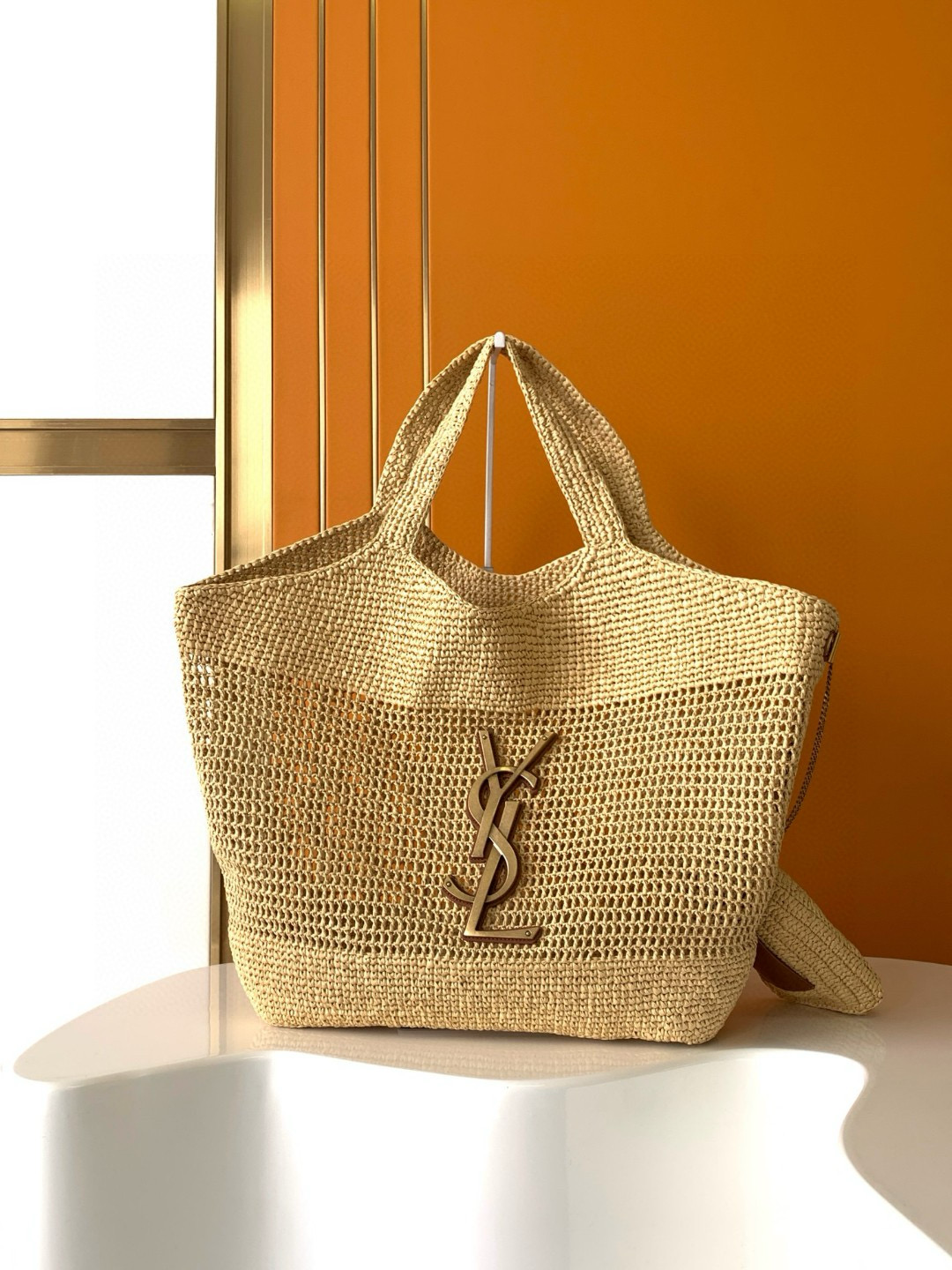 Yves Saint Laurent Icare In Raffia