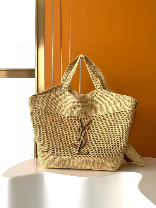 Yves Saint Laurent Icare In Raffia