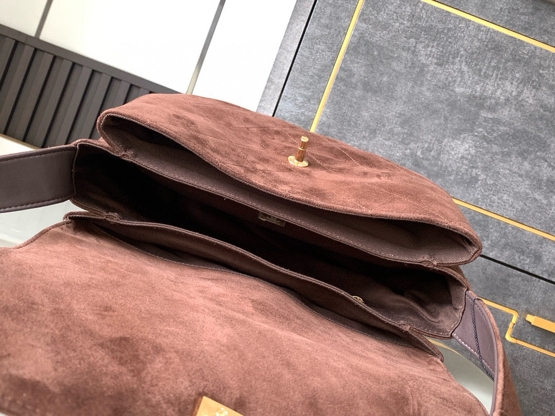 Chanel Vintage Suede Leather