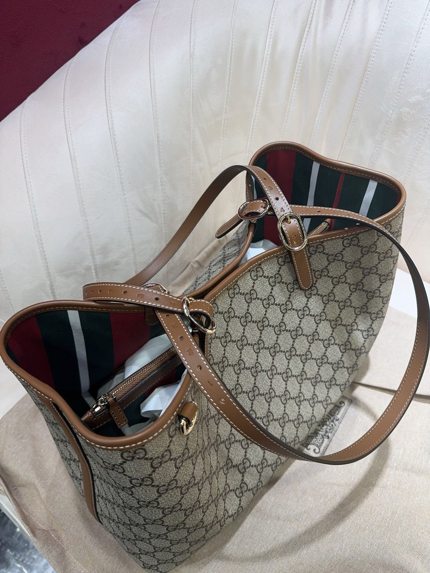 Gg Emblem Large Tote Bag