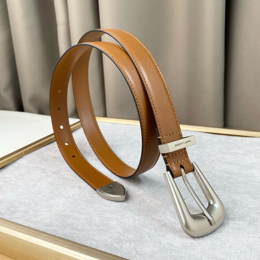 Yves Saint Laurent Folk Buckle Belt
