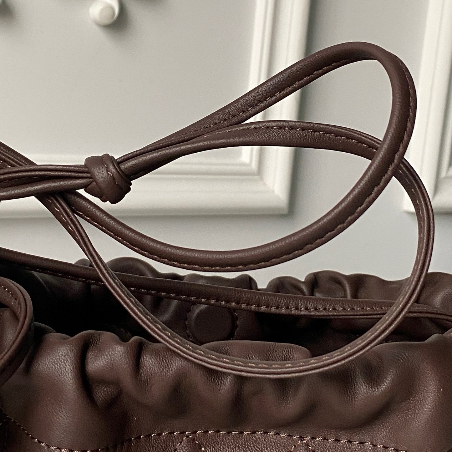 Clutch With Leather Strap
