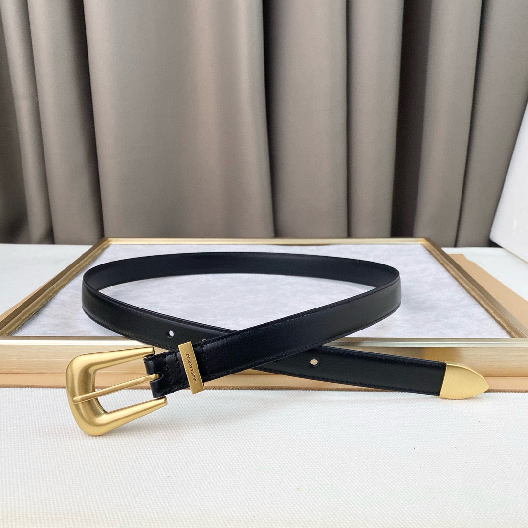 Yves Saint Laurent Folk Buckle Belt